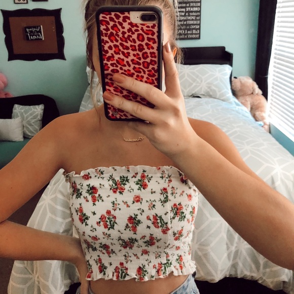 Floral tube top - Picture 1 of 1
